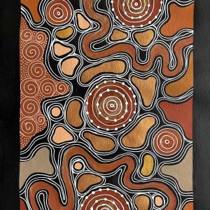 Marie Napurrulla - Grandmother's Journey (ochres and copper)