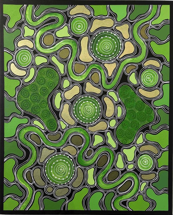 Marie Napurrulla - Grandmother's Journey (emerald)