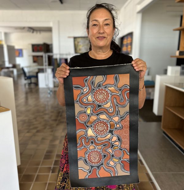 Marie Napurrulla - Grandmother's Journey (ochres and copper) - Image 2