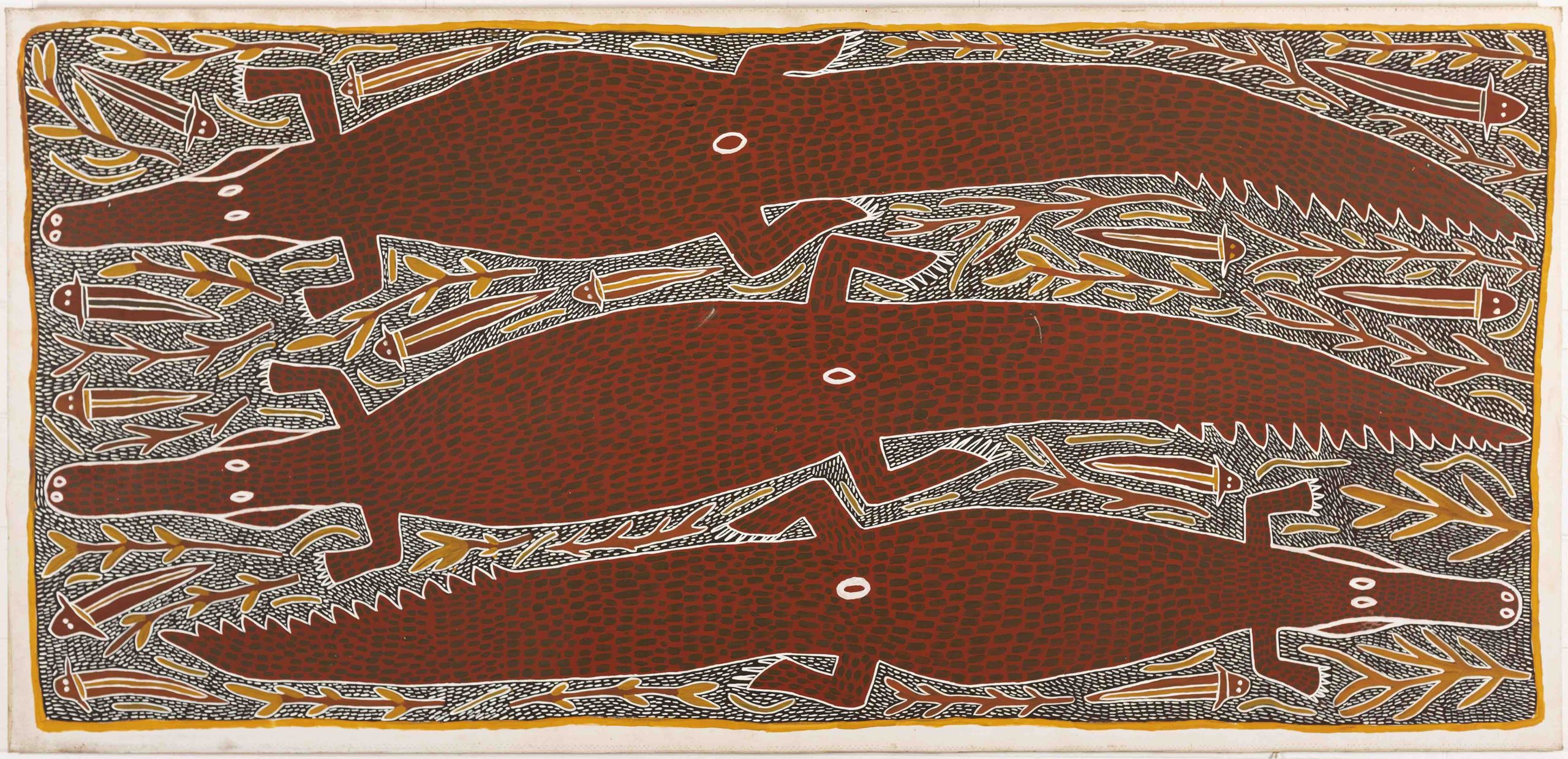 Djambu Barra Barra Sambo Burra Burra painting Aboriginal artist Songlines Darwin