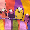 Karen Barnes - Budgerigars - Kilim (L)