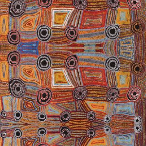 Mary Brown - Jukurrpa Aboriginal artist Songlines Darwin cotton organic