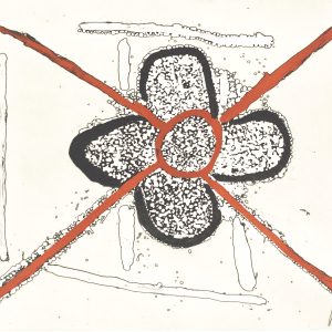 Abie Jangala Watiyawarnu etching Lajamanu Warlpiri Aboriginal art print Songlines Darwin