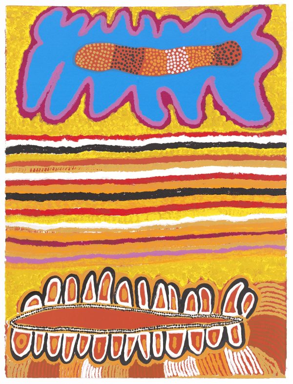 Bai Bai Napangati Love Magic ceremony Balgo Aboriginal artist print Songlines Darwin