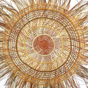 Pandanus mat woven by Betty Millikens from Maningrida available at Songlines Darwin