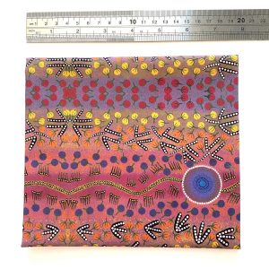 Zeza Nampijinpa Egan Aboriginal artist fabric fat quarter Songlines Darwin