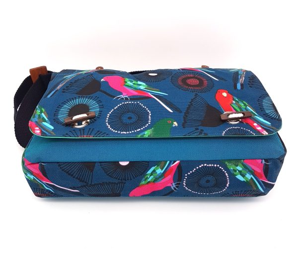 ules satchel Parrot Side bag Flying Fox Fabrics Songlines Darwin