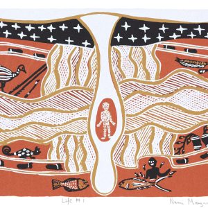 Naminapu Maymuru White Aboriginal artist print Songlines Darwin