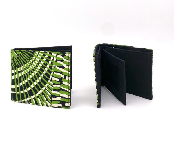 Lindon wallet made with Aboriginal fabric designed by Marita Sambono from Merrepen Arts by Flying Fox Fabrics