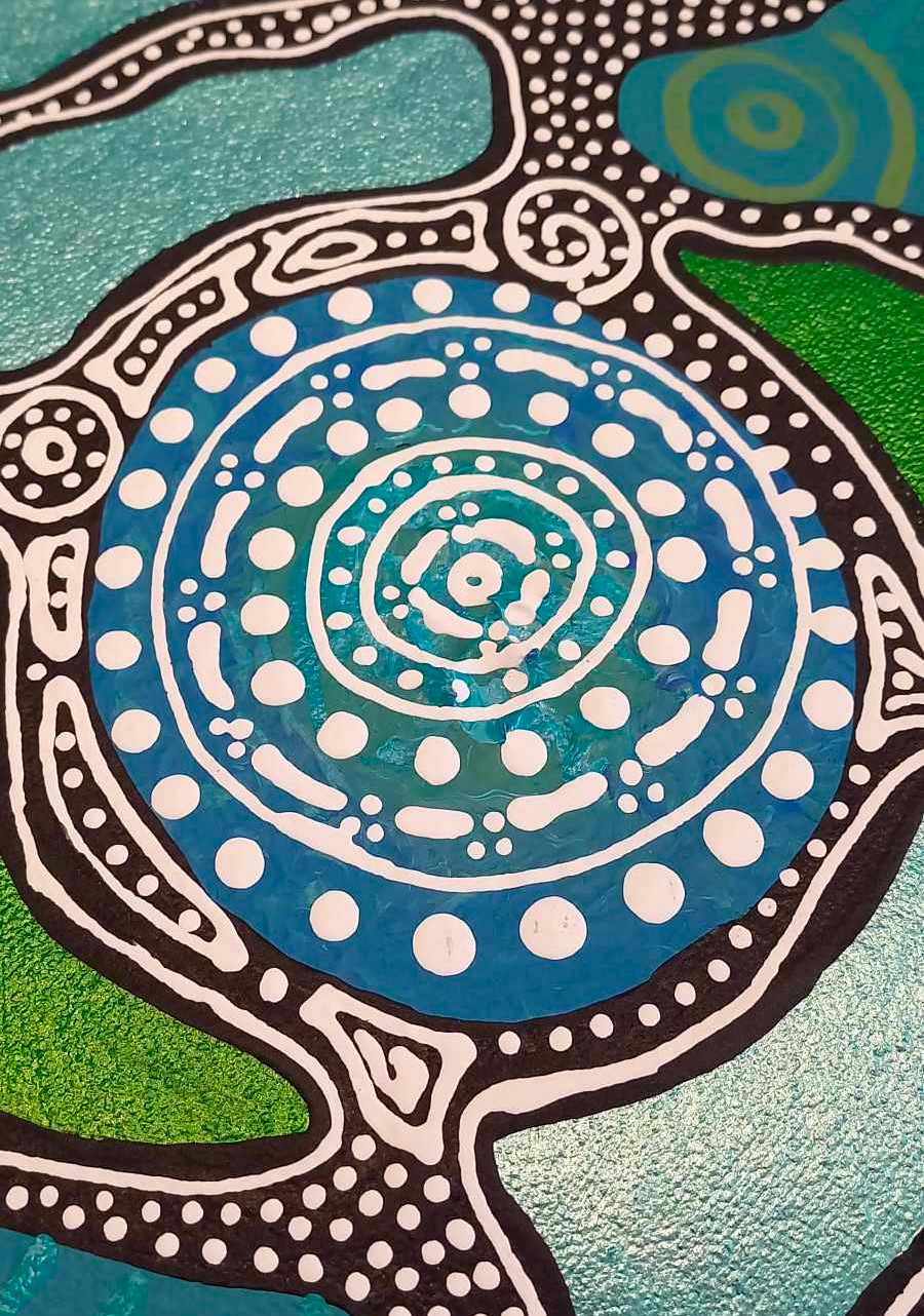 Marie Napurrulla Aboriginal artist painting dot art Songlines Darwin