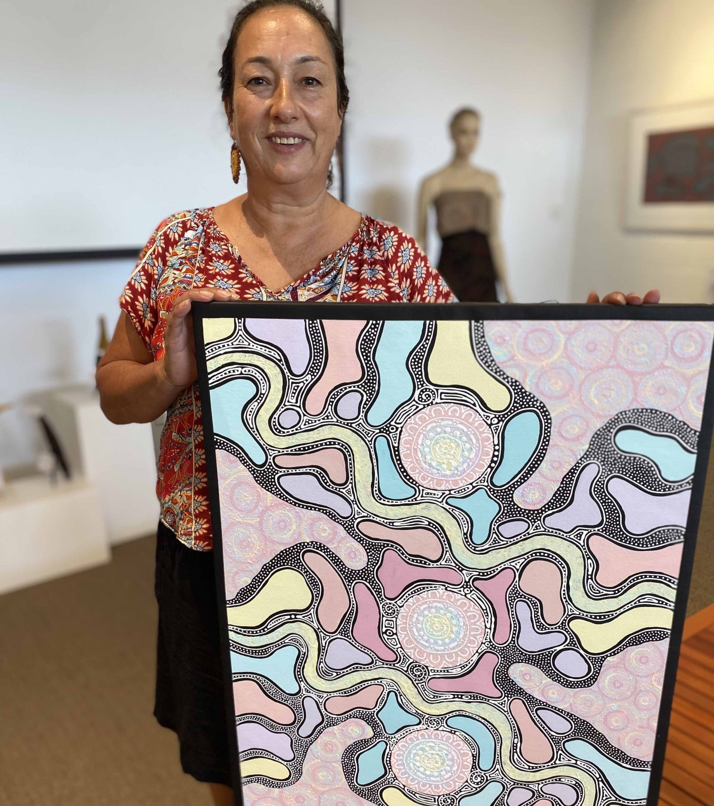 Marie Napurulla Aboriginal art painting Grandmothers Journey Songines Darwin