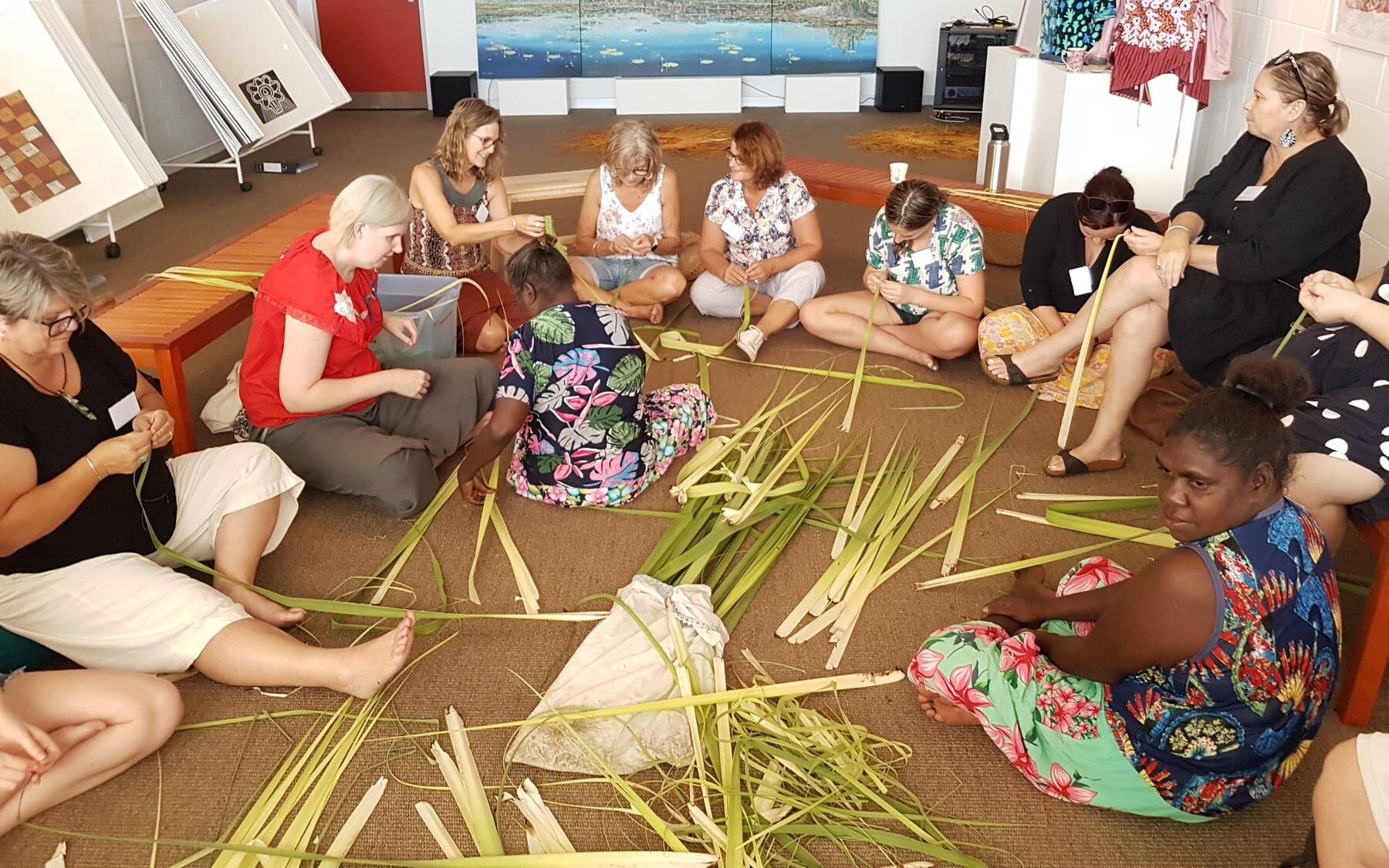 Pandanus Weaving Songlines Australia Aboriginal Art Darwin