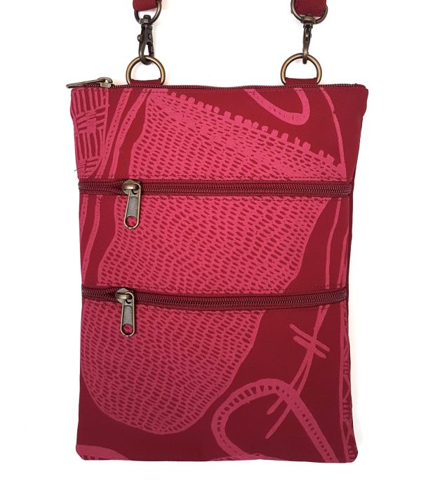 Dilly bags fabric print bag Injalak Art Aboriginal Flying Fox Fabrics Songlines Darwin