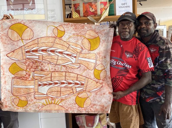 Shaun Namarnyilk Barramundi Aboriginal artist