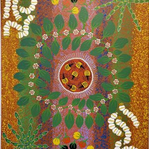 Zeza Nampijinpa Egan Bush Tucker Foods painting Aboriginal art Songlines Darwin