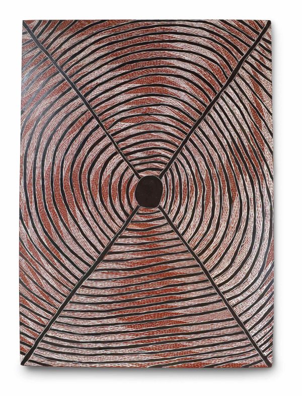 Dhuwarrwarr Marika Aboriginal artist painting Buku Larrnggay Darwin Songlines art gallery
