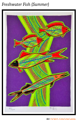 Doris Gingingara - Crocodile - Wet Season - Songlines Australia
