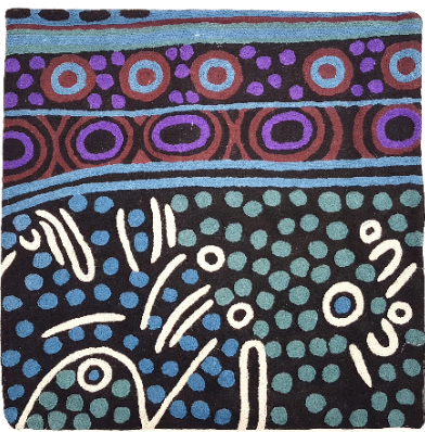 Songlines Julie Woods cushion APY Lands